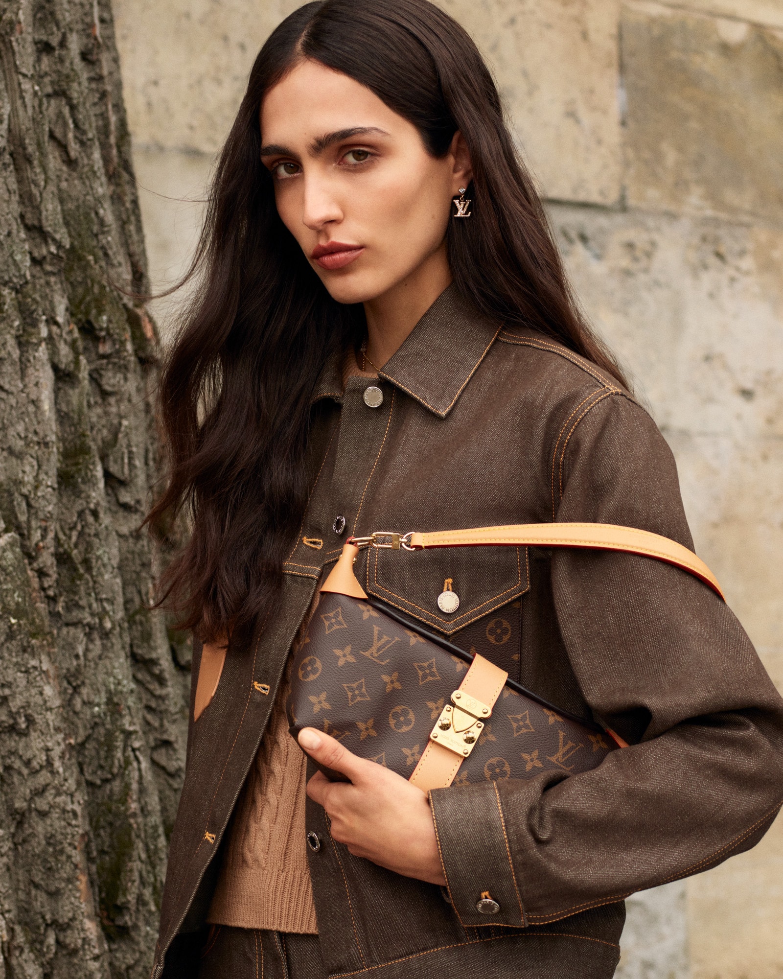 Min　ルイヴィトン 　ポーチ付きレザーハンドバッグ ルイ・ヴィトン(LOUIS VUITTON) 新品 その他のバッグ | 通販・人気